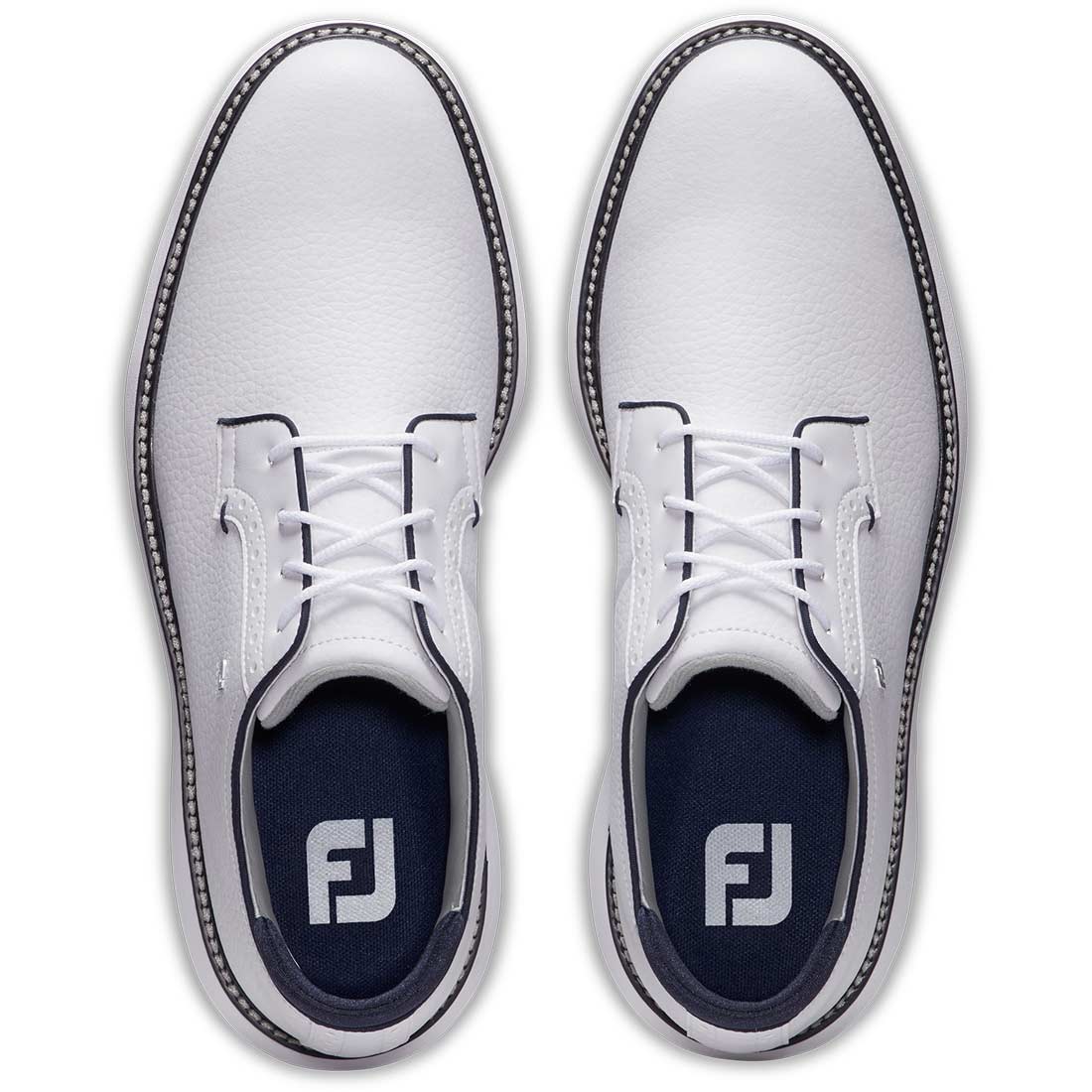 FootJoy Traditions Blucher Golf Shoes White/White