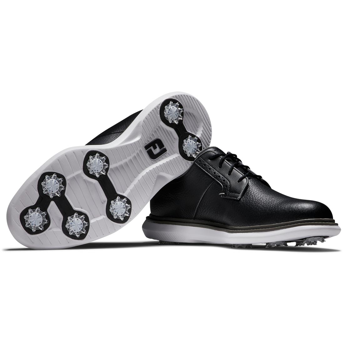 FootJoy Traditions Blucher Golf Shoes Black/White