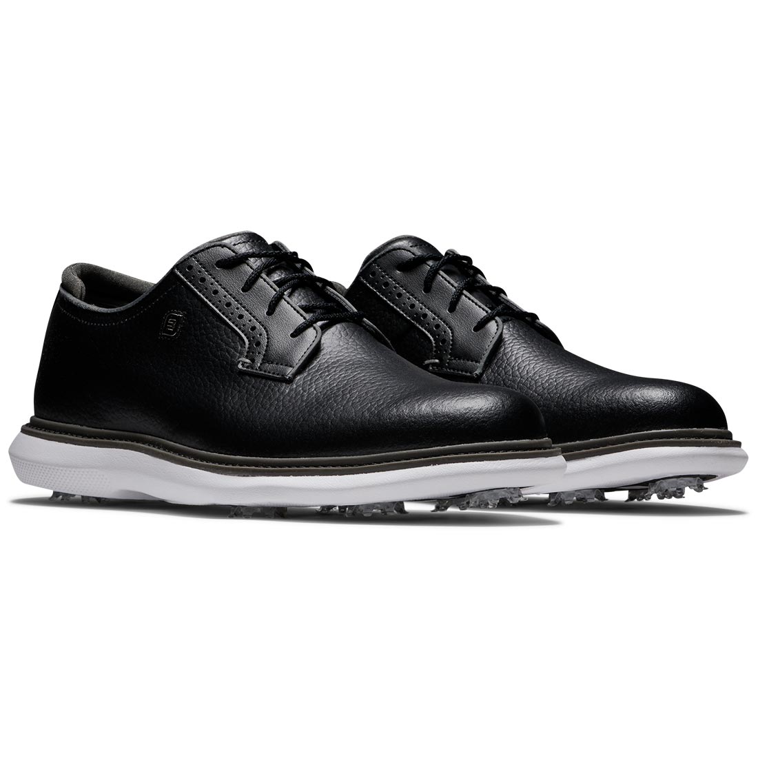 FootJoy Traditions Blucher Golf Shoes Black/White