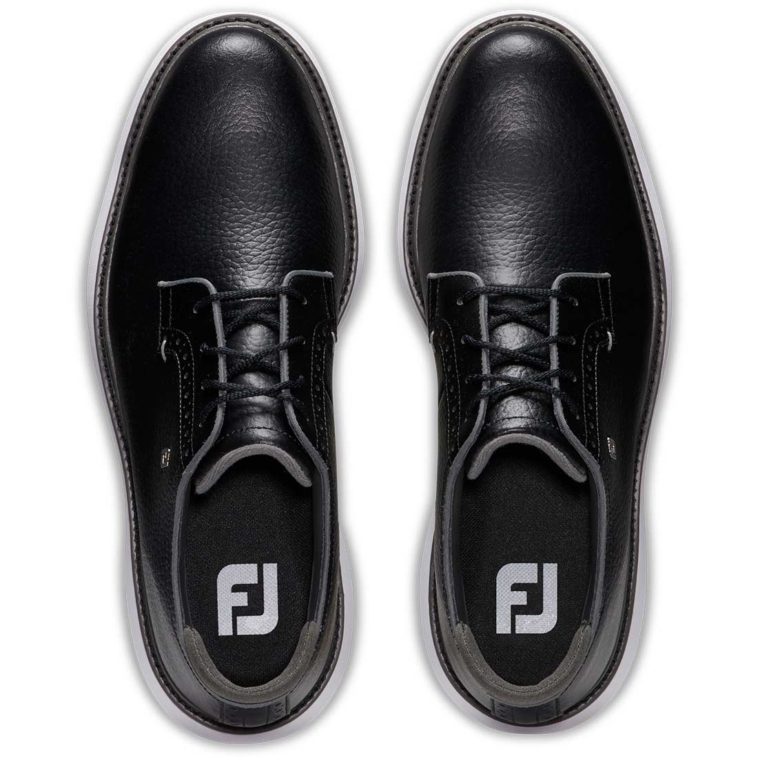 FootJoy Traditions Blucher Golf Shoes Black/White