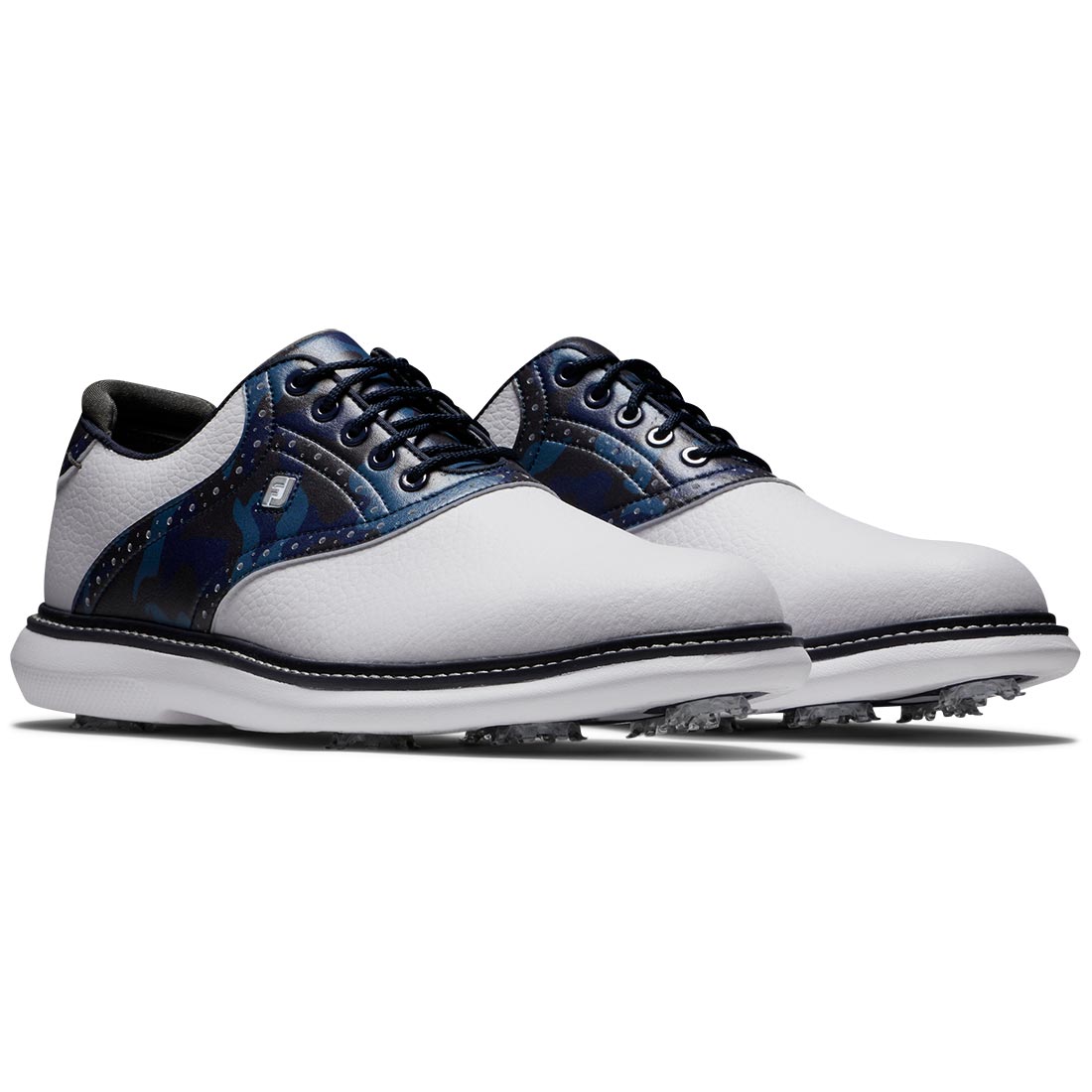 FootJoy Traditions Saddle Golf Shoes White/Navy Camo
