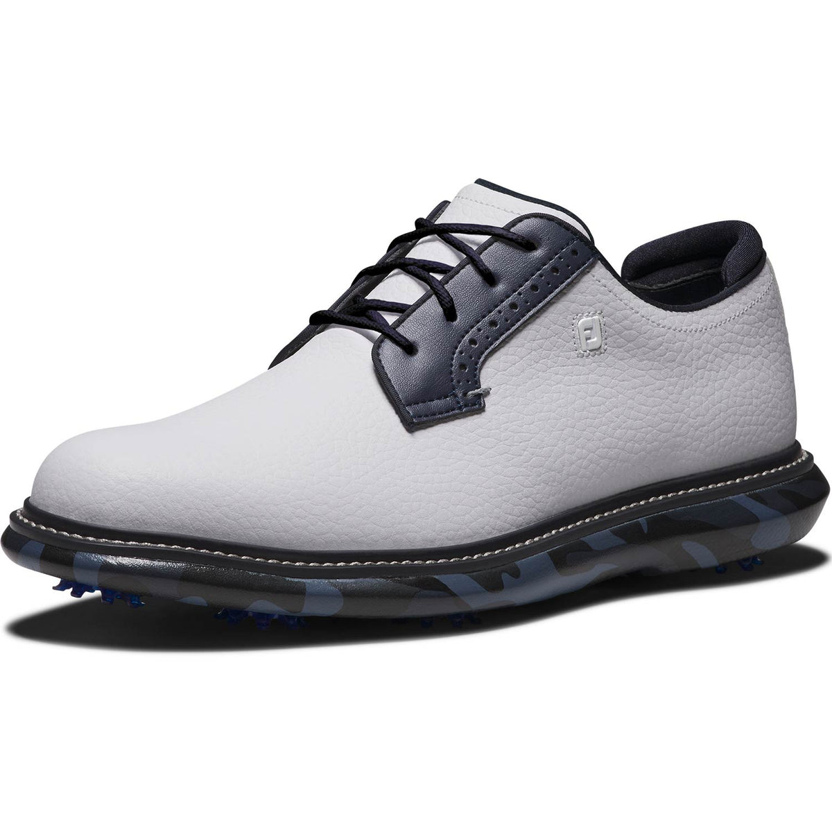 FootJoy Traditions Blucher Golf Shoes White/Navy Camo