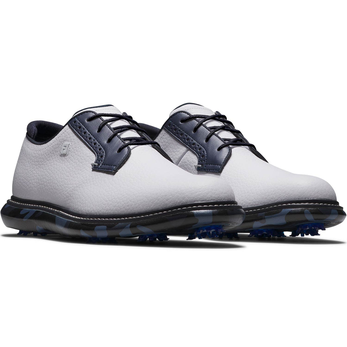 FootJoy Traditions Blucher Golf Shoes White/Navy Camo