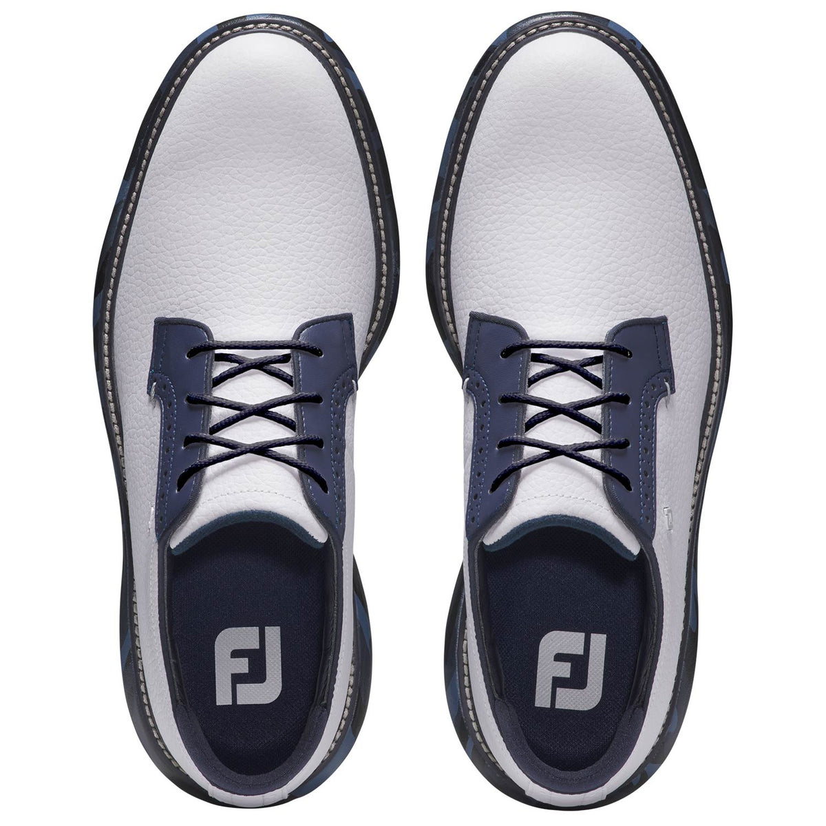 FootJoy Traditions Blucher Golf Shoes White/Navy Camo