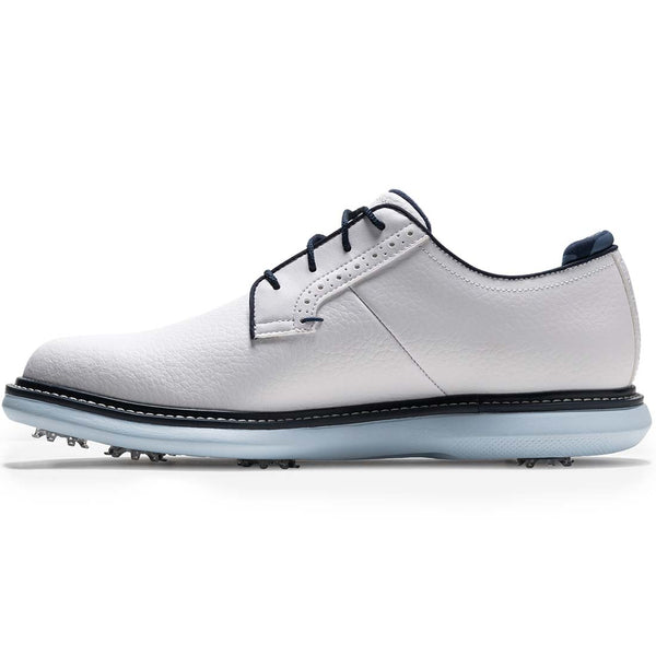 FootJoy Traditions Blucher Golf Shoes White/Sky Blue/Camo – Golf