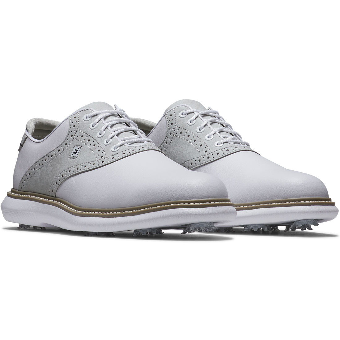 FootJoy Traditions Saddle Golf Shoes White/Grey
