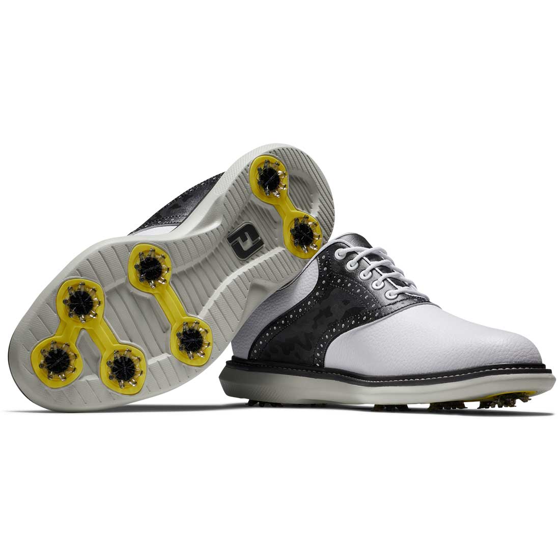 FootJoy Traditions Golf Shoes White/Camo – Golf Discount