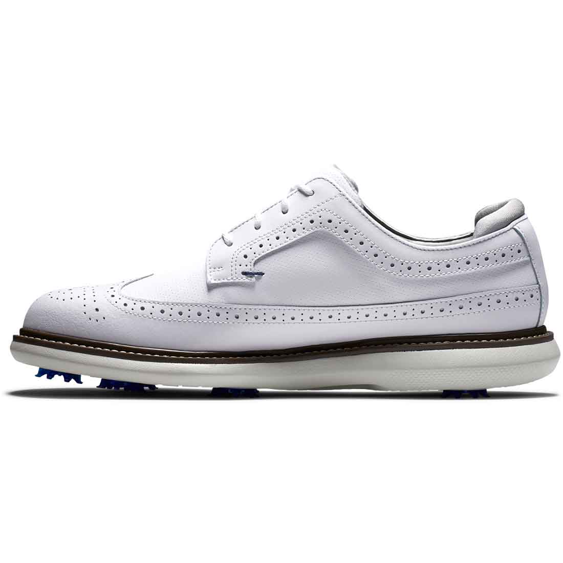 FootJoy Traditions Wing Tip Golf Shoes White/Navy/Grey