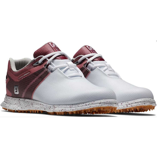 FootJoy Women's Pro SL Sport Golf Shoes White/Burgundy