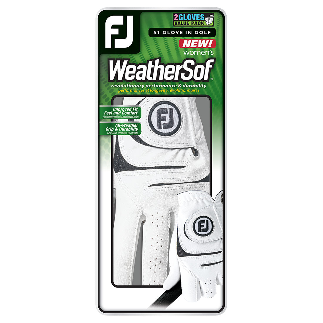 FootJoy Women's WeatherSof Golf Gloves - 2 Pack