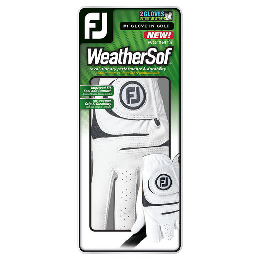 FootJoy Women's WeatherSof Golf Gloves - 2 Pack