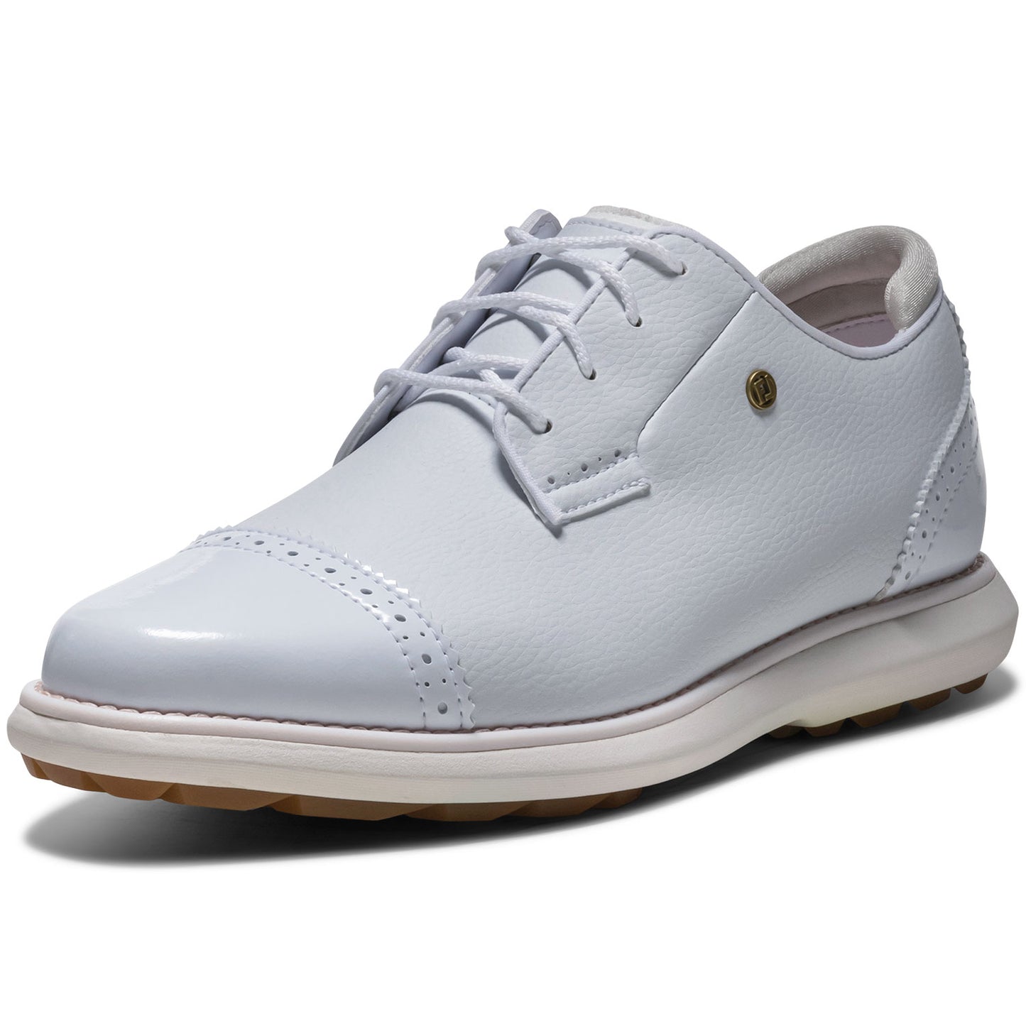 FootJoy Women's FJ Traditions SL Cap Toe Golf Shoes Frosty White