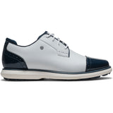 FootJoy Women's FJ Traditions SL Cap Toe Golf Shoes White/Blue Steel
