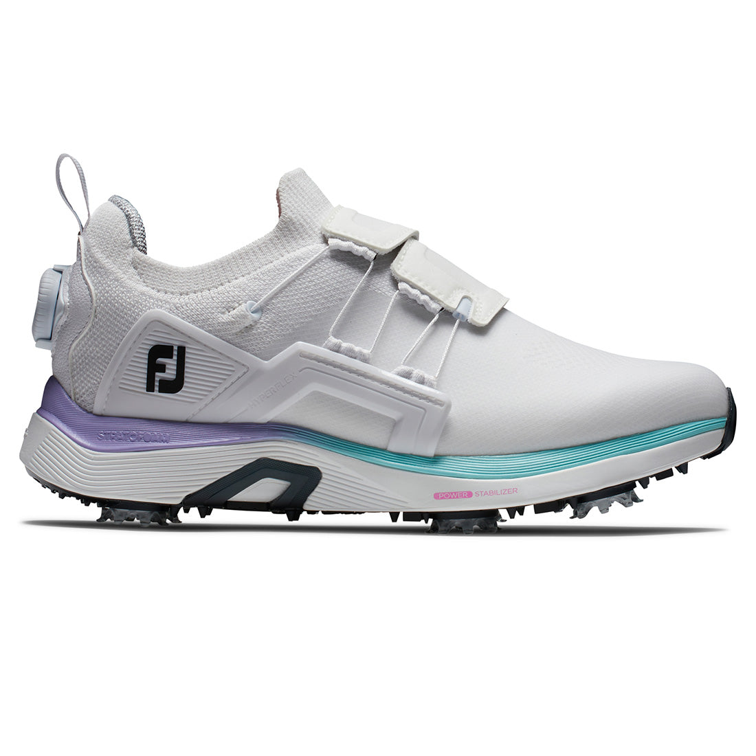 FootJoy Women's HyperFlex BOA Golf Shoes White/Purple