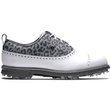 FootJoy Women's Premiere Series Cap Toe Golf Shoes White/Leopard