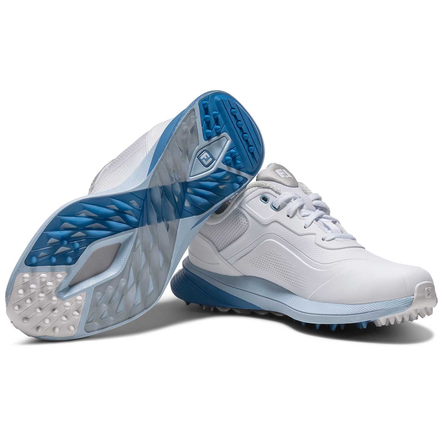 FootJoy Women's Pro/SL Golf Shoes Arctic White/Skyway/Blue Jasper