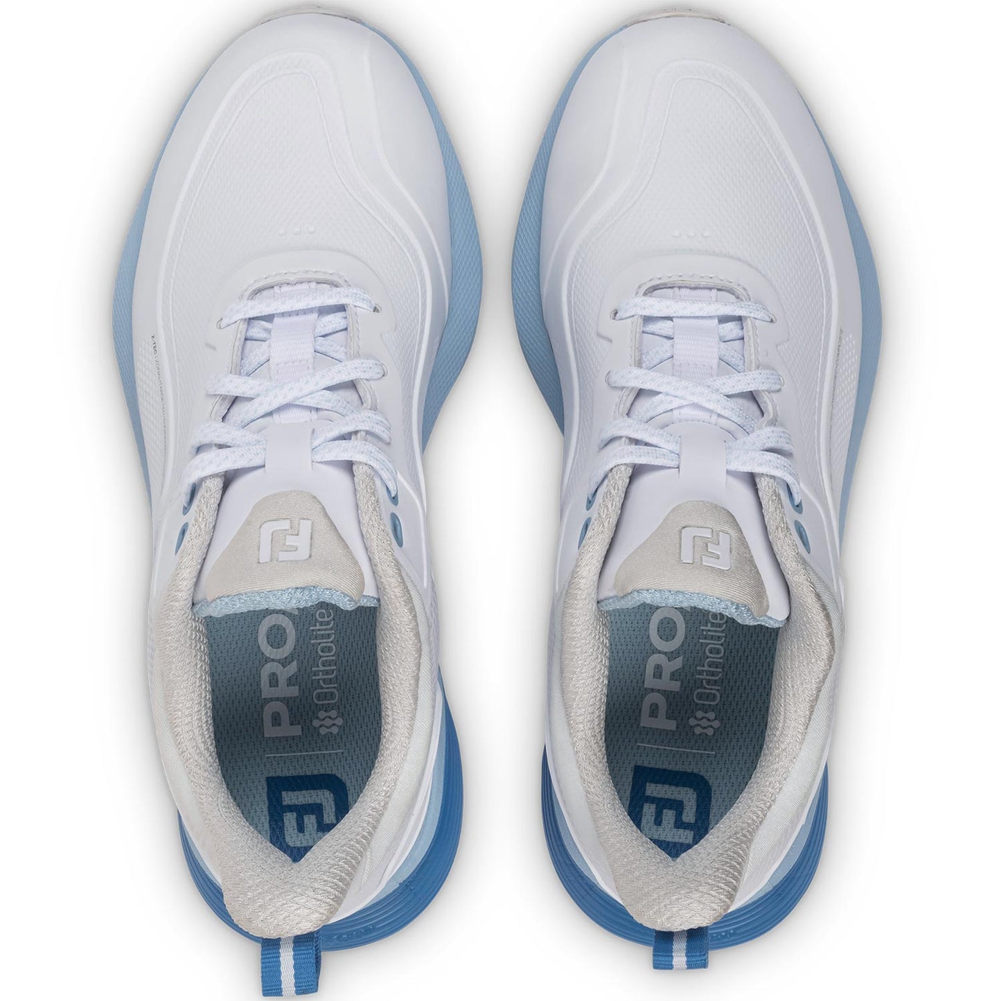 FootJoy Women's Pro/SL Golf Shoes Arctic White/Skyway/Blue Jasper
