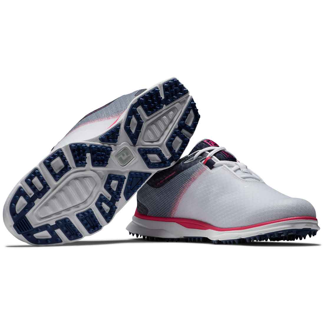 FootJoy PRO SL 女性用ゴルフシューズ ネイビー/ピンク　23.5 FootJoy Women's Pro SL Sport Golf Shoes White/Navy/Pink – Golf