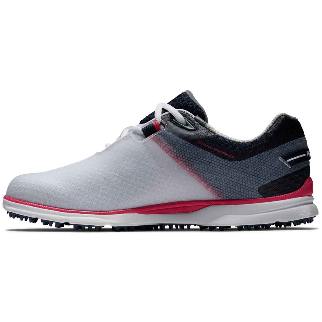 FootJoy Women's Pro SL Sport Golf Shoes White/Navy/Pink