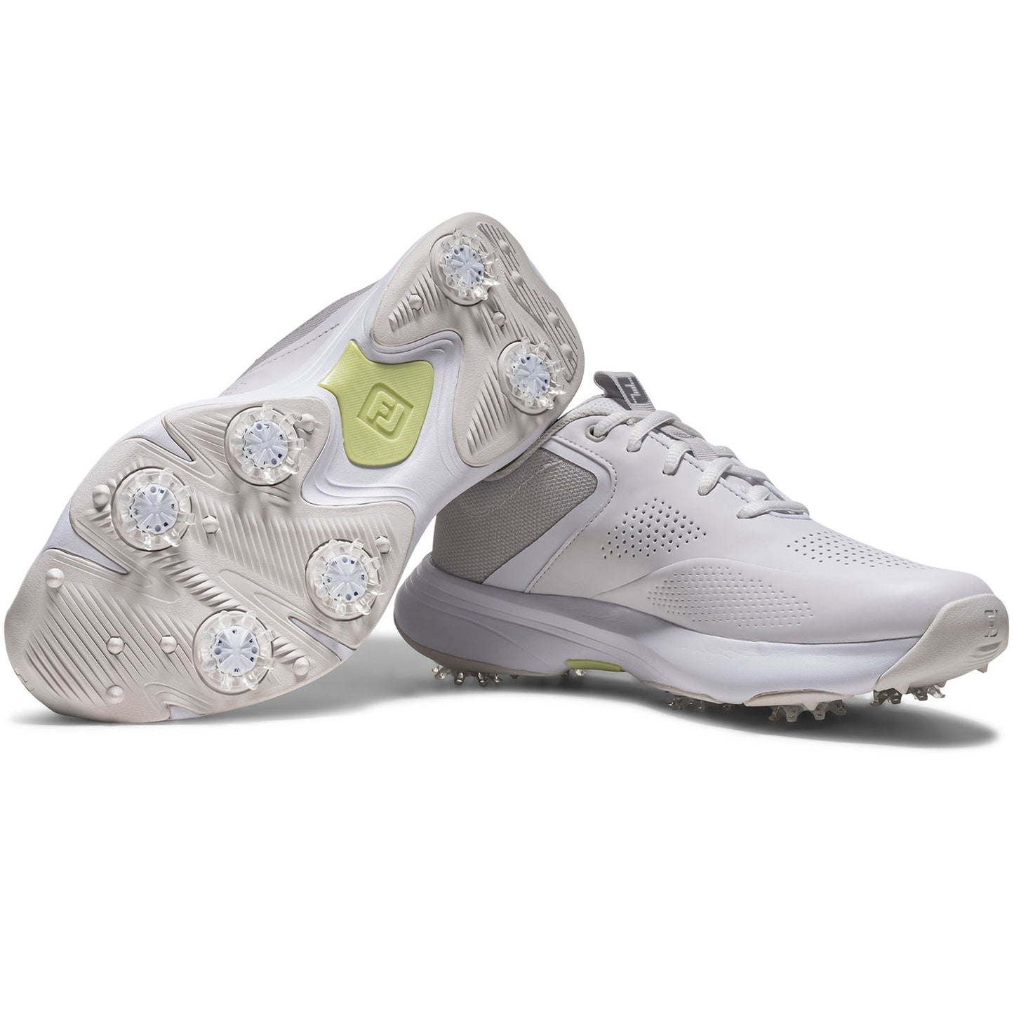 FootJoy Women's Qualifier Golf Shoes White/Harbor Mist/Butterfly