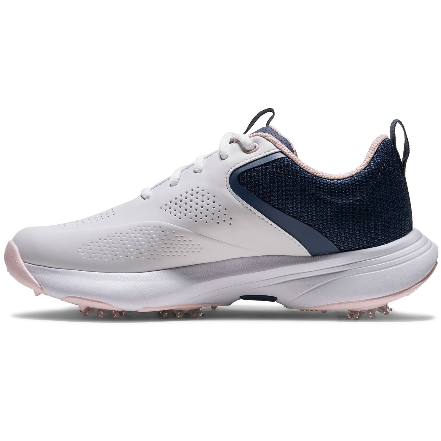 FootJoy Women's Qualifier Golf Shoes White/Pink Frost/Windward Blue