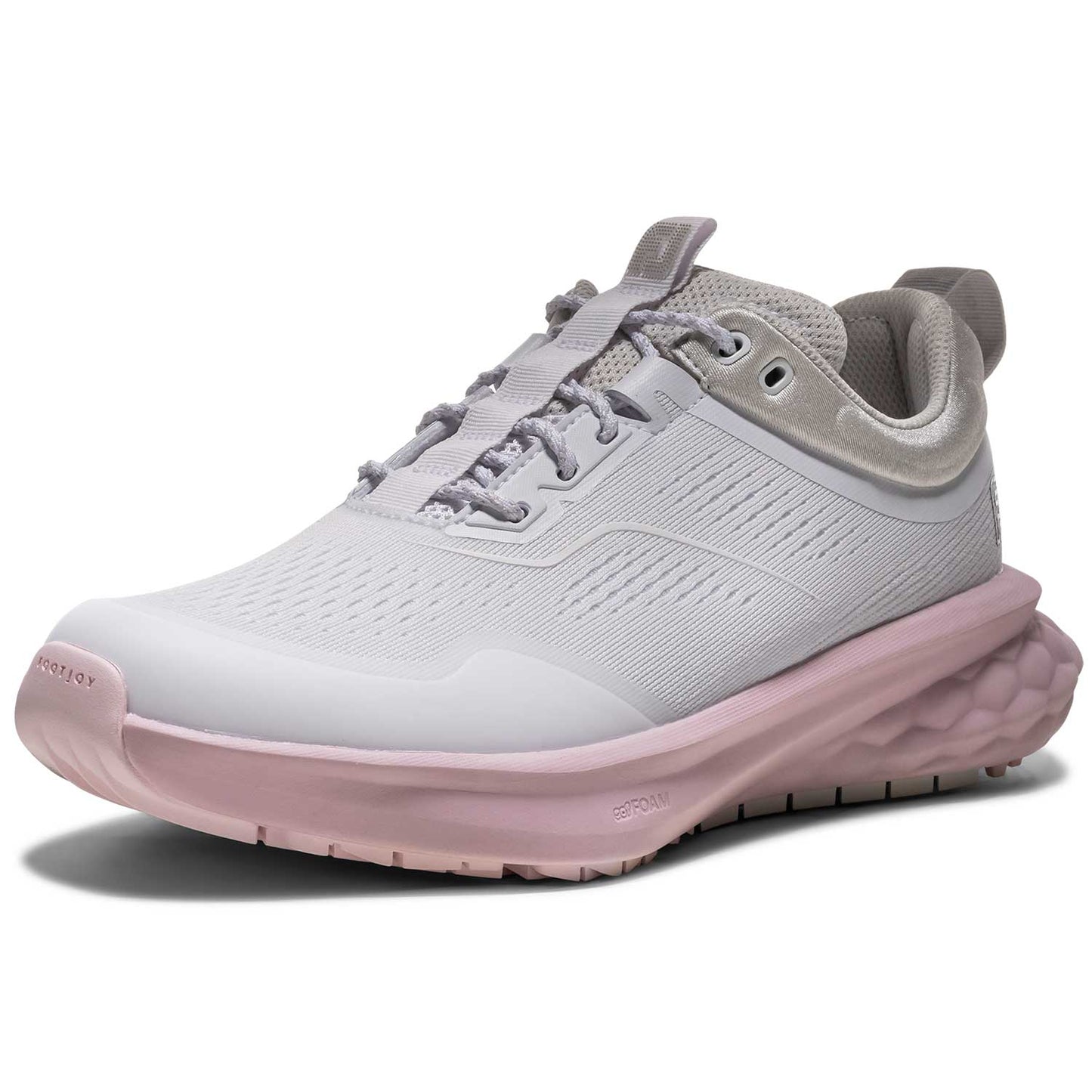 FootJoy Women's Quantum Golf Shoes White/Pink Lilac/Grey