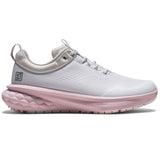 FootJoy Women's Quantum Golf Shoes White/Pink Lilac/Grey