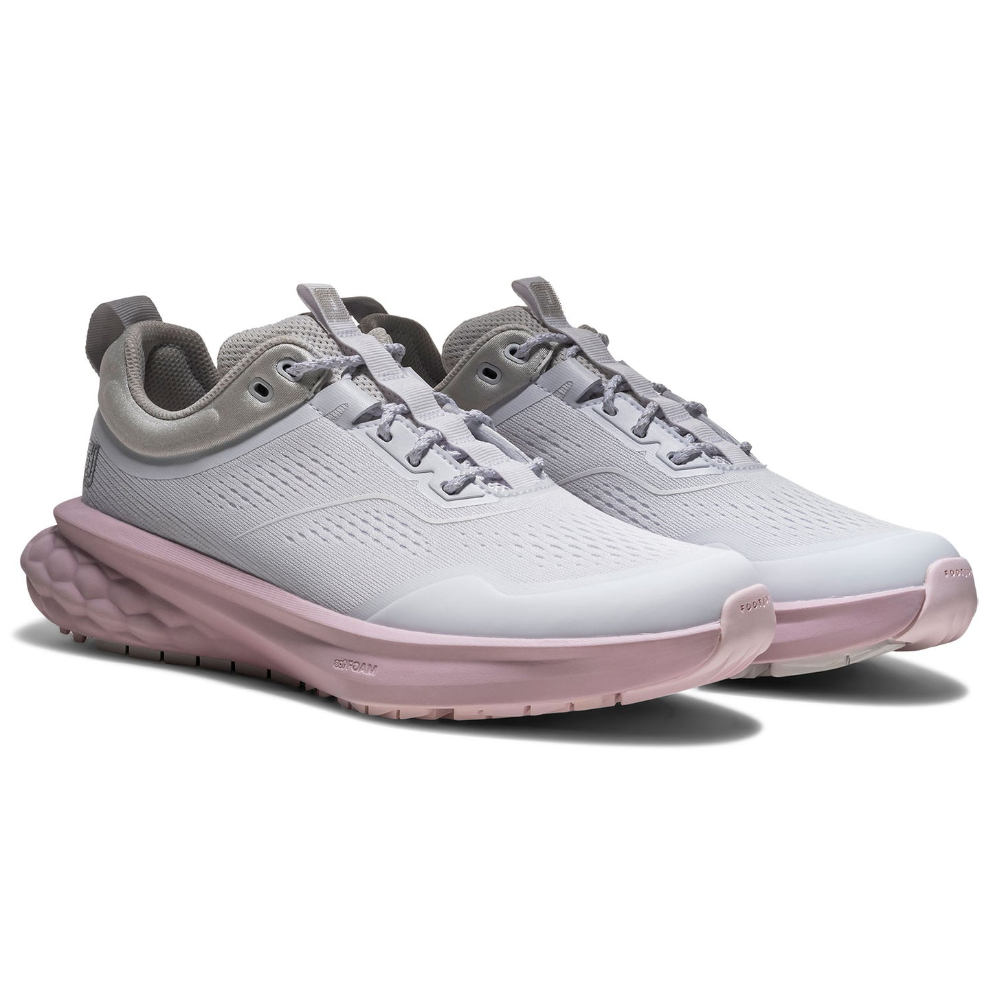 FootJoy Women's Quantum Golf Shoes White/Pink Lilac/Grey