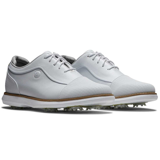FootJoy Women's Traditions Cap Toe Golf Shoes White