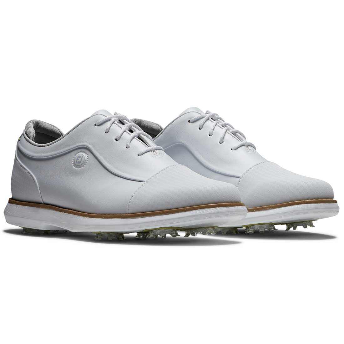 FootJoy Women's Traditions Cap Toe Golf Shoes White
