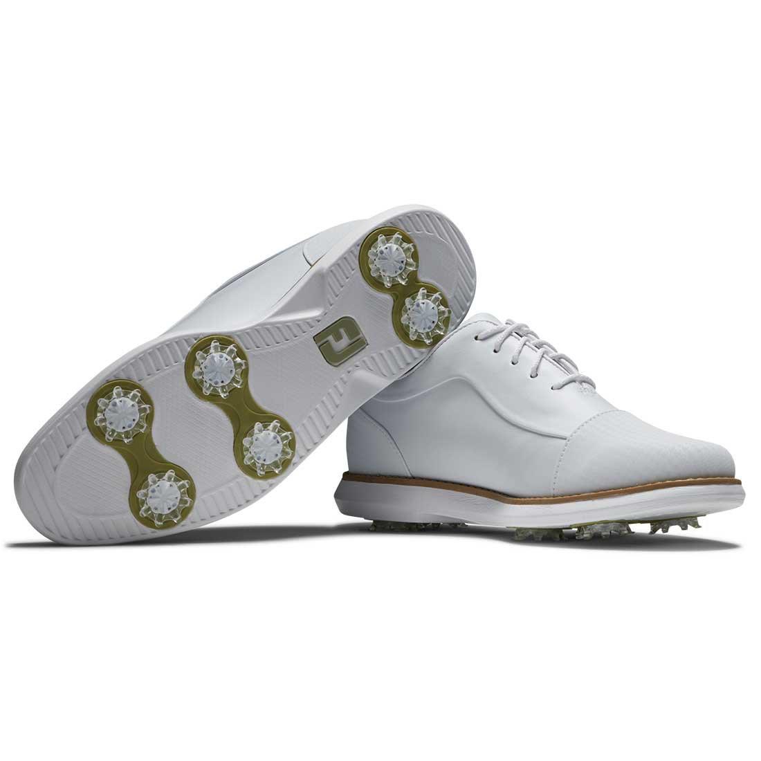 FootJoy Women's Traditions Cap Toe Golf Shoes White