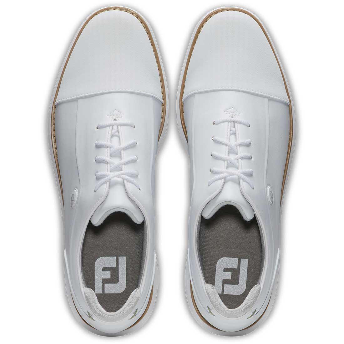 FootJoy Women's Traditions Cap Toe Golf Shoes White