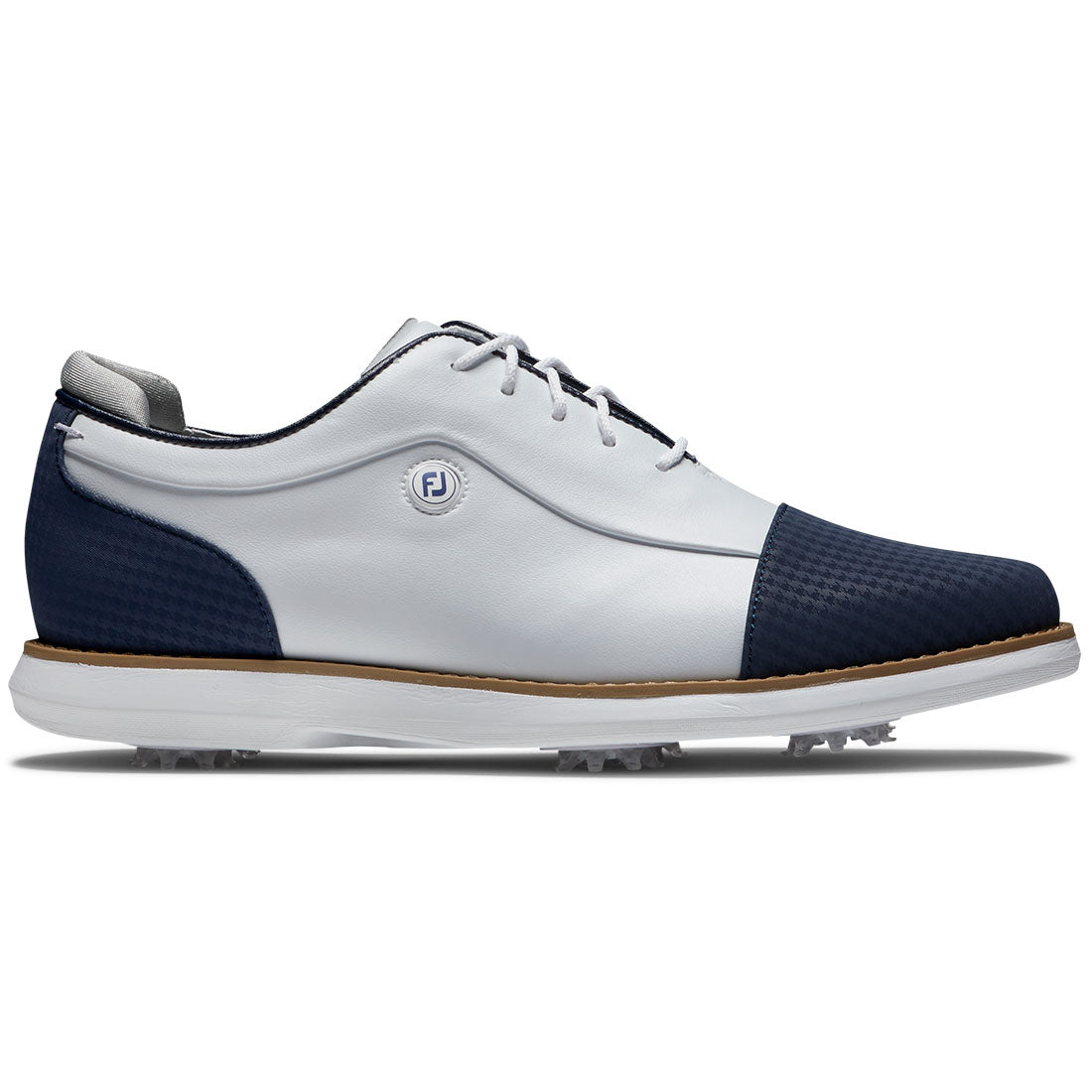 FootJoy Women's Traditions Cap Toe Golf Shoes Navy/White