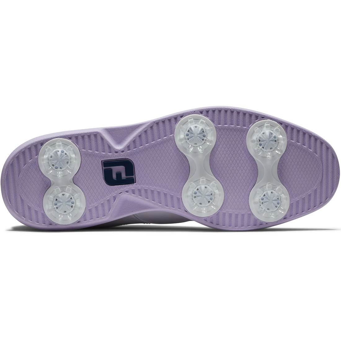 FootJoy Women's Traditions Saddle Golf Shoes White/Purple