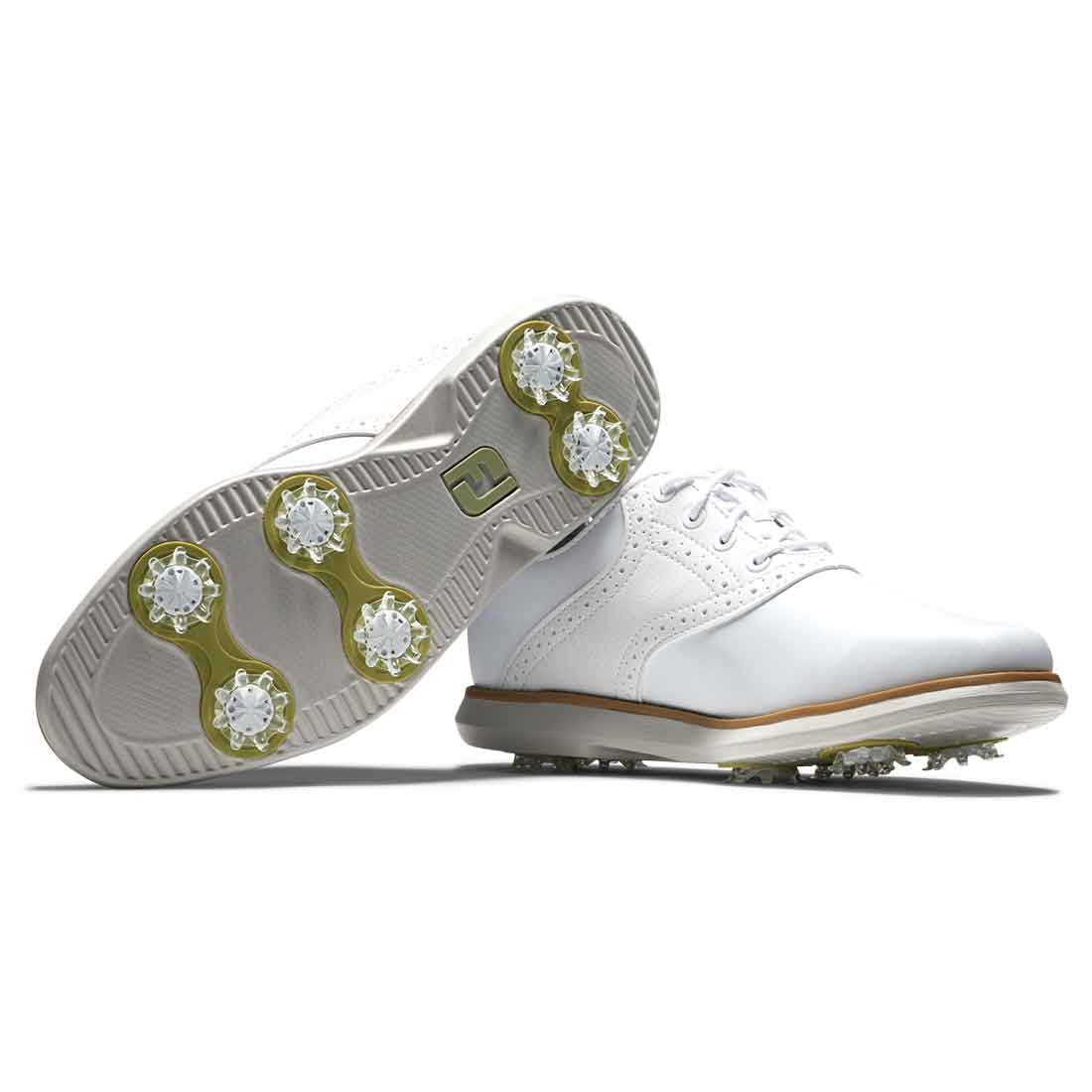 FootJoy Women's Traditions Saddle Golf Shoes White – Golf Discount