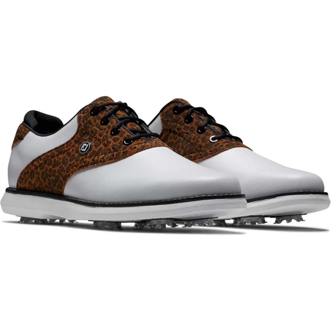 FootJoy Women's Traditions Saddle Golf Shoes Leopard