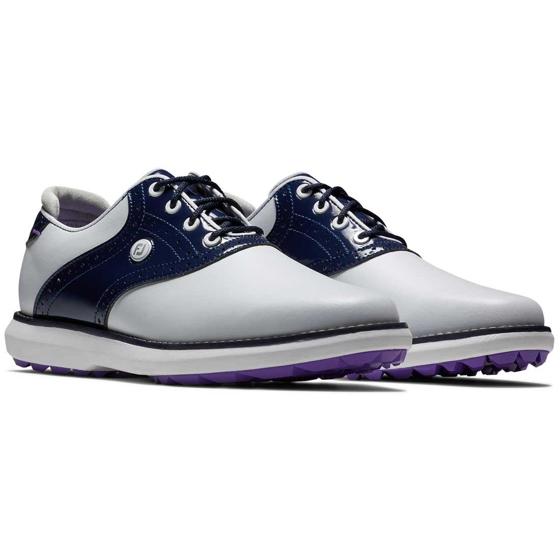 FootJoy Women's Traditions SL Golf Shoes White/Navy