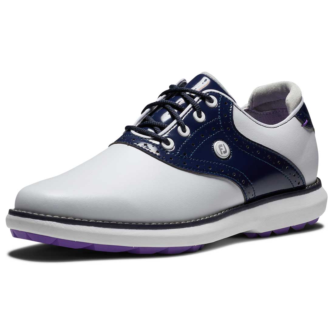 FootJoy Women's Traditions SL Golf Shoes White/Navy