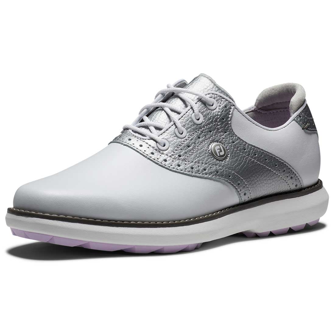 FootJoy Women's Traditions SL Golf Shoes White/Silver