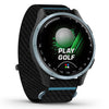 Cloud Blue Aluminum Bezel with Black/Azure ComfortFit Fabric Band