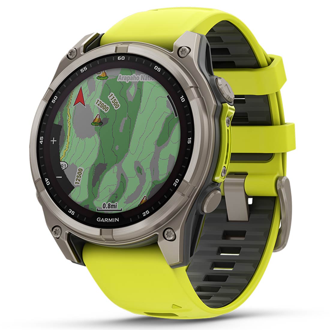  Carbon Gray DLC Titanium with Black/Pebble Gray Silicone Band