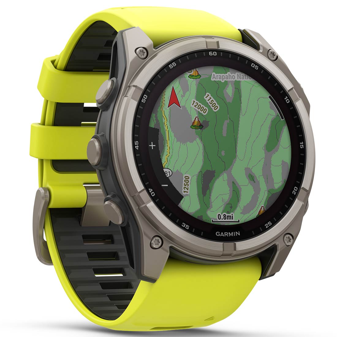  Carbon Gray DLC Titanium with Black/Pebble Gray Silicone Band