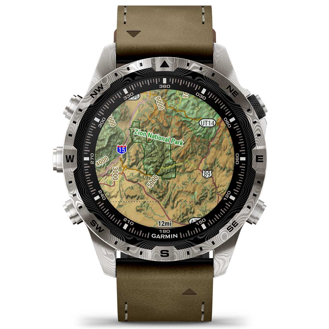 Garmin MARQ Adventurer (Gen 2) Modern Tool Smartwatch Damascus Steel Edition