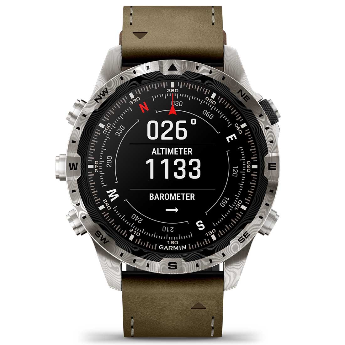 Garmin MARQ Adventurer (Gen 2) Modern Tool Smartwatch Damascus Steel Edition