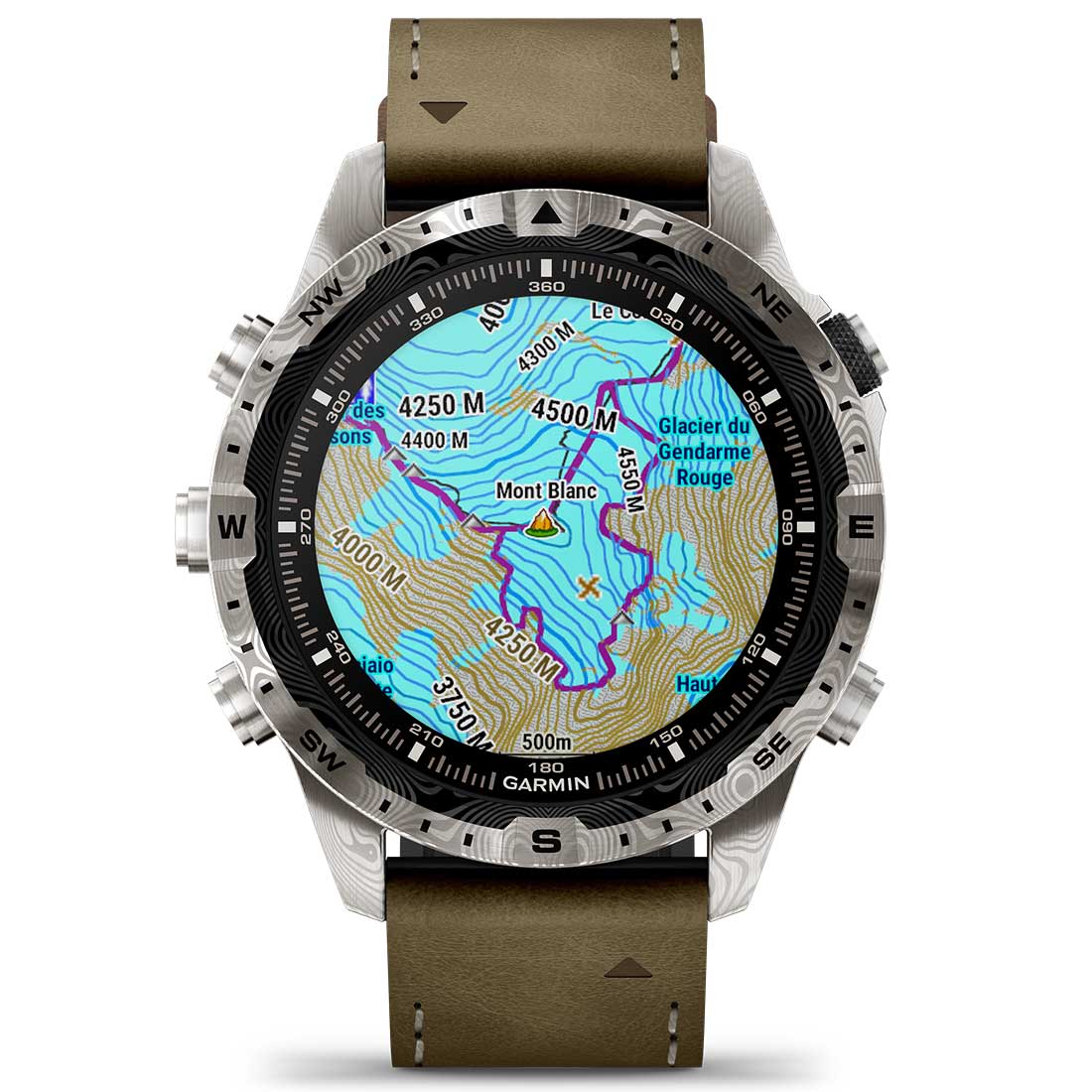 Garmin MARQ Adventurer (Gen 2) Modern Tool Smartwatch Damascus Steel Edition