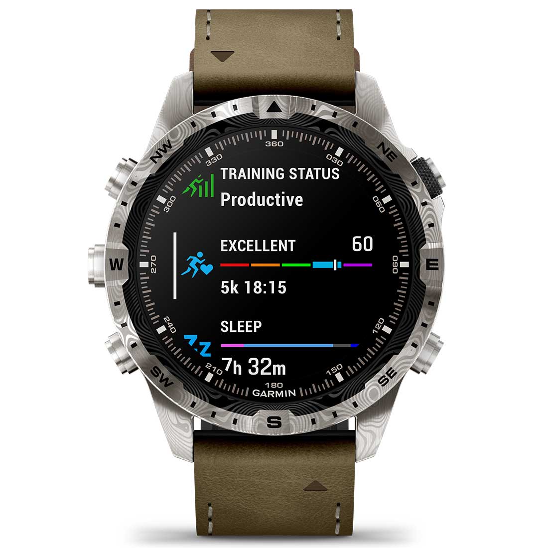 Garmin MARQ Adventurer (Gen 2) Modern Tool Smartwatch Damascus Steel Edition