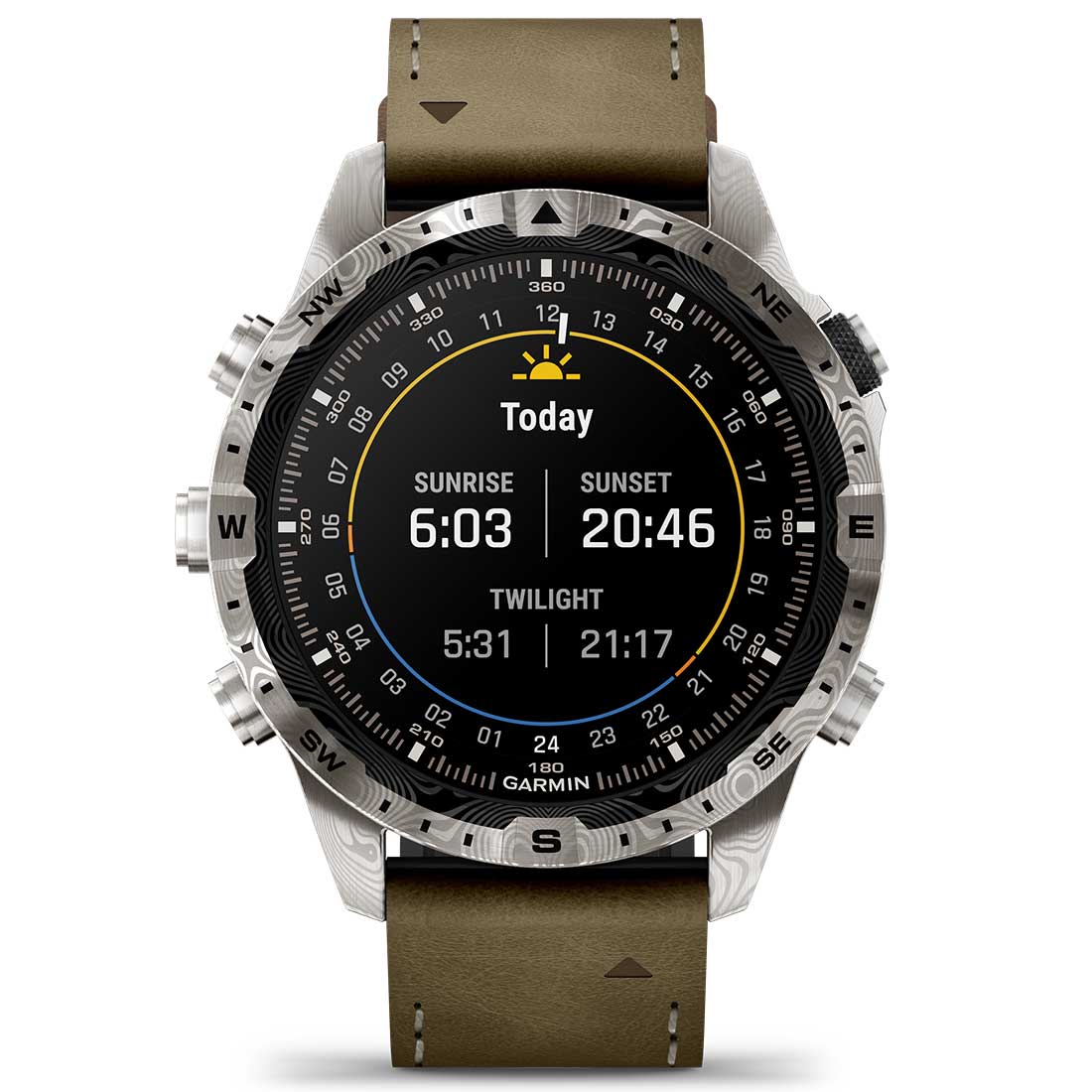 Garmin MARQ Adventurer (Gen 2) Modern Tool Smartwatch Damascus Steel Edition