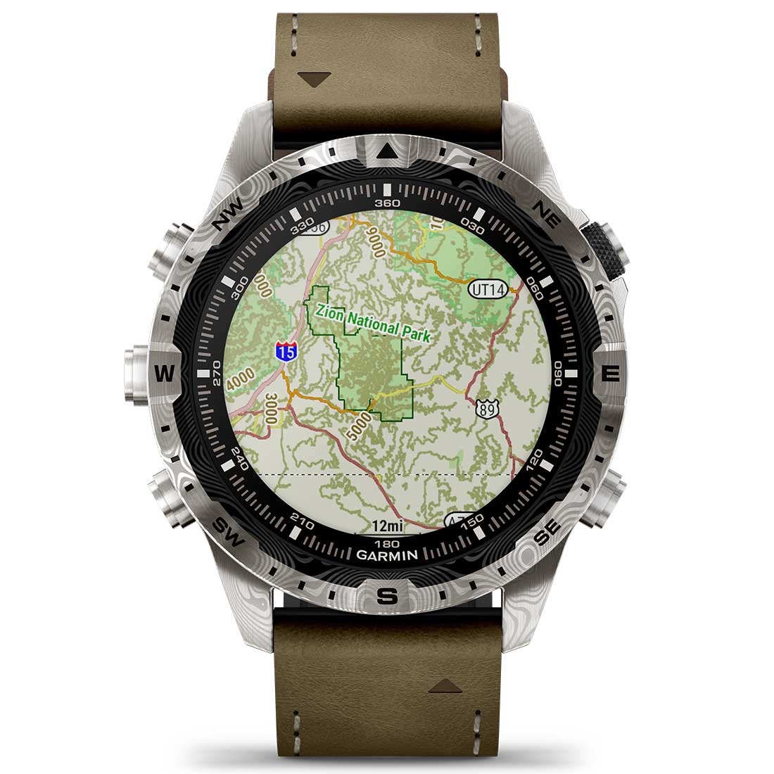 Garmin MARQ Adventurer (Gen 2) Modern Tool Smartwatch Damascus Steel Edition