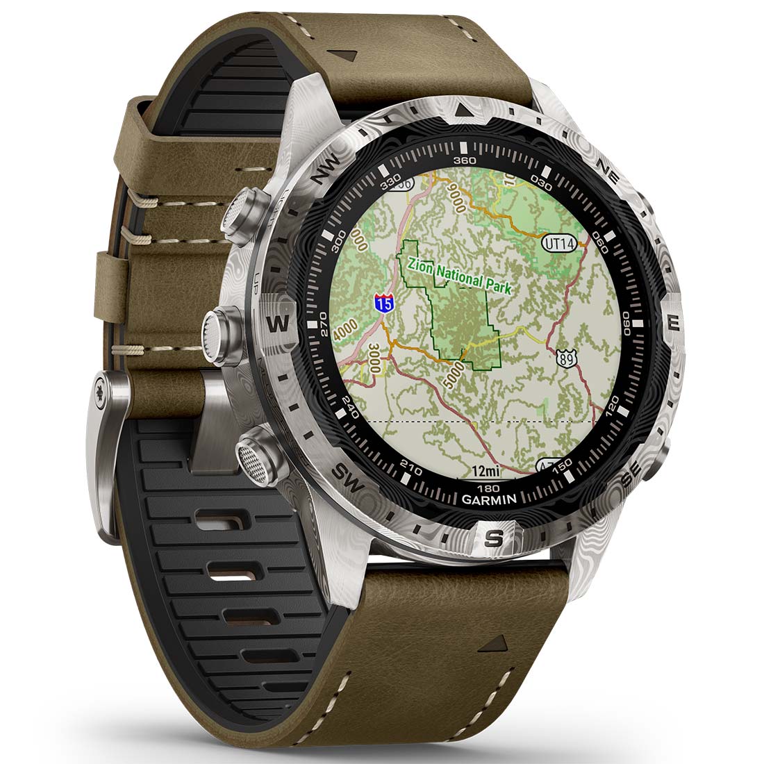 Garmin MARQ Adventurer (Gen 2) Modern Tool Smartwatch Damascus Steel Edition