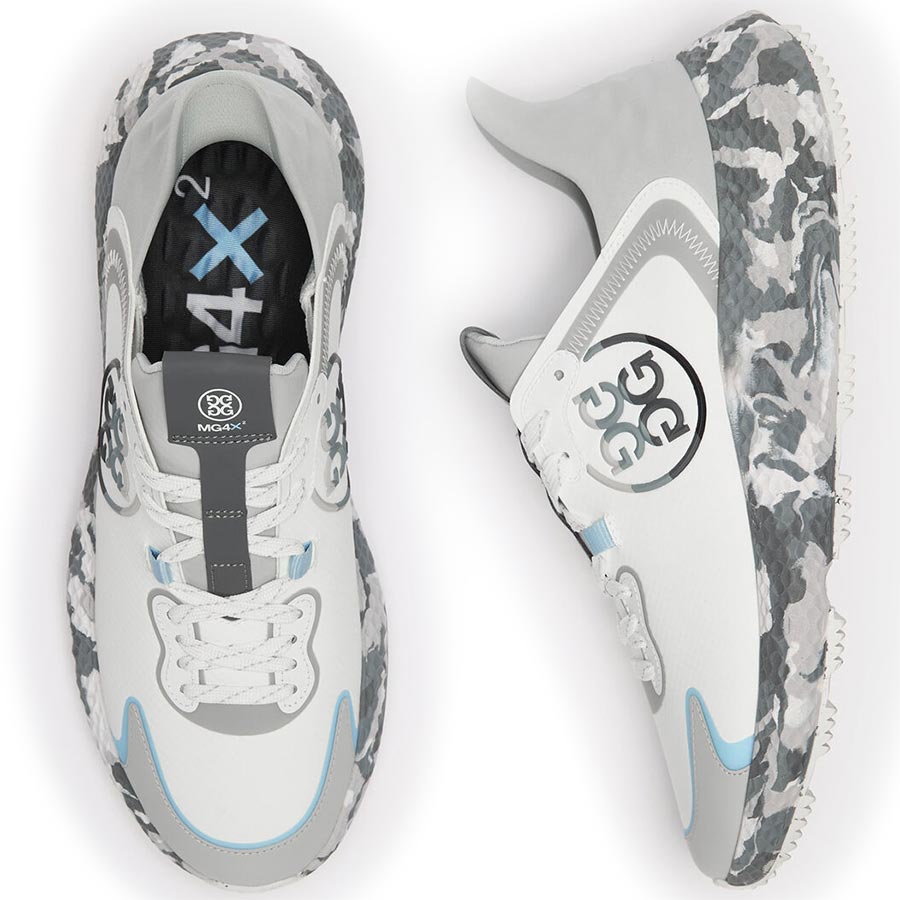 G/FORE MG4X2 Hybrid Cross Trainer Golf Shoes Grey Camo/Powder